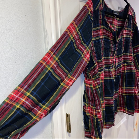 Lane Bryant Plaid Top - Size 22/24 - Picture 3 of 9